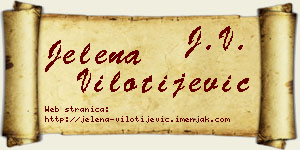 Jelena Vilotijević vizit kartica